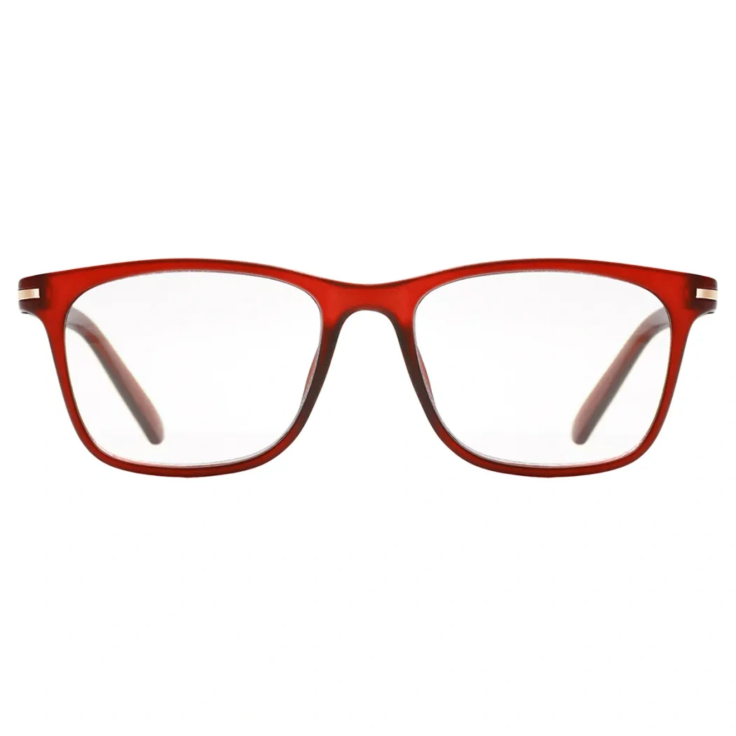 Rectangle Red Reading Glasses