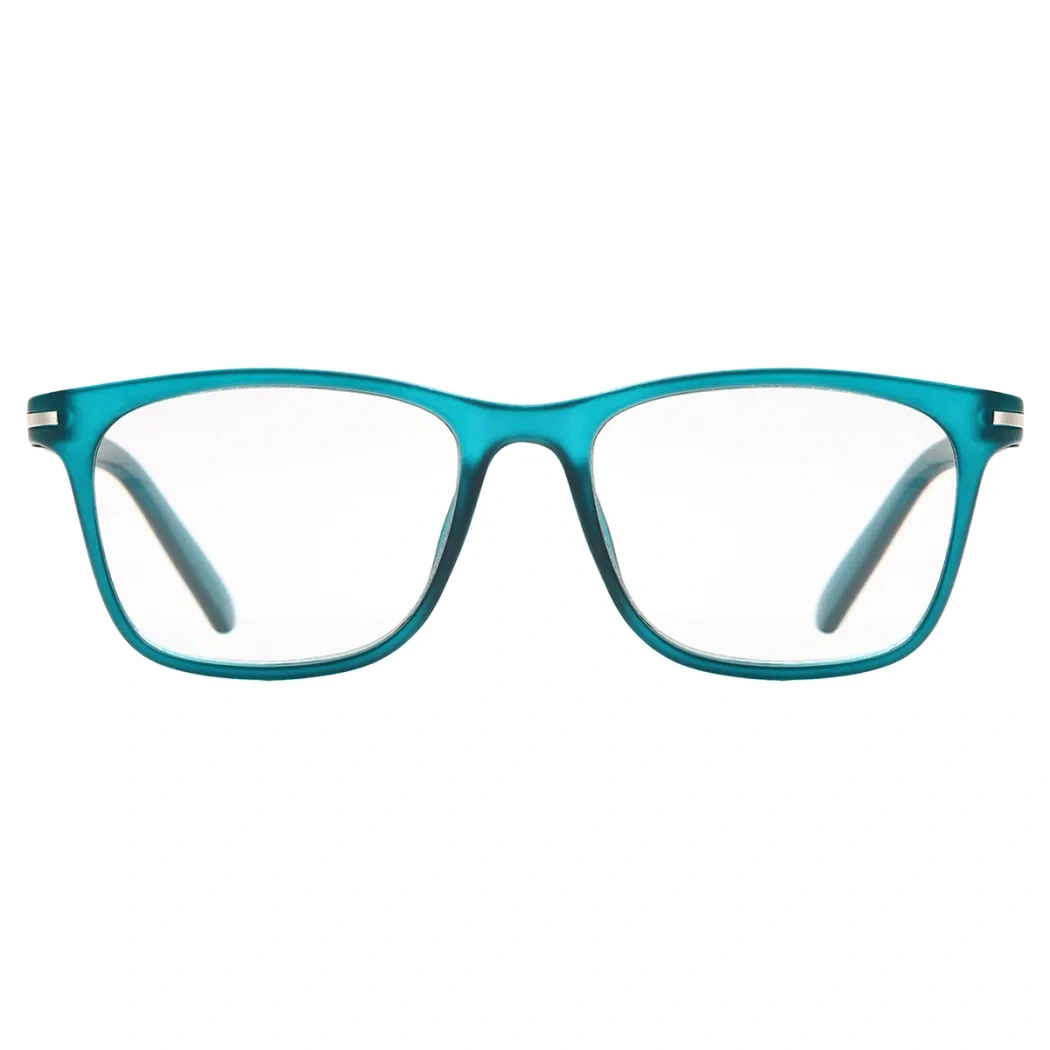 Rectangle Green Reading Glasses