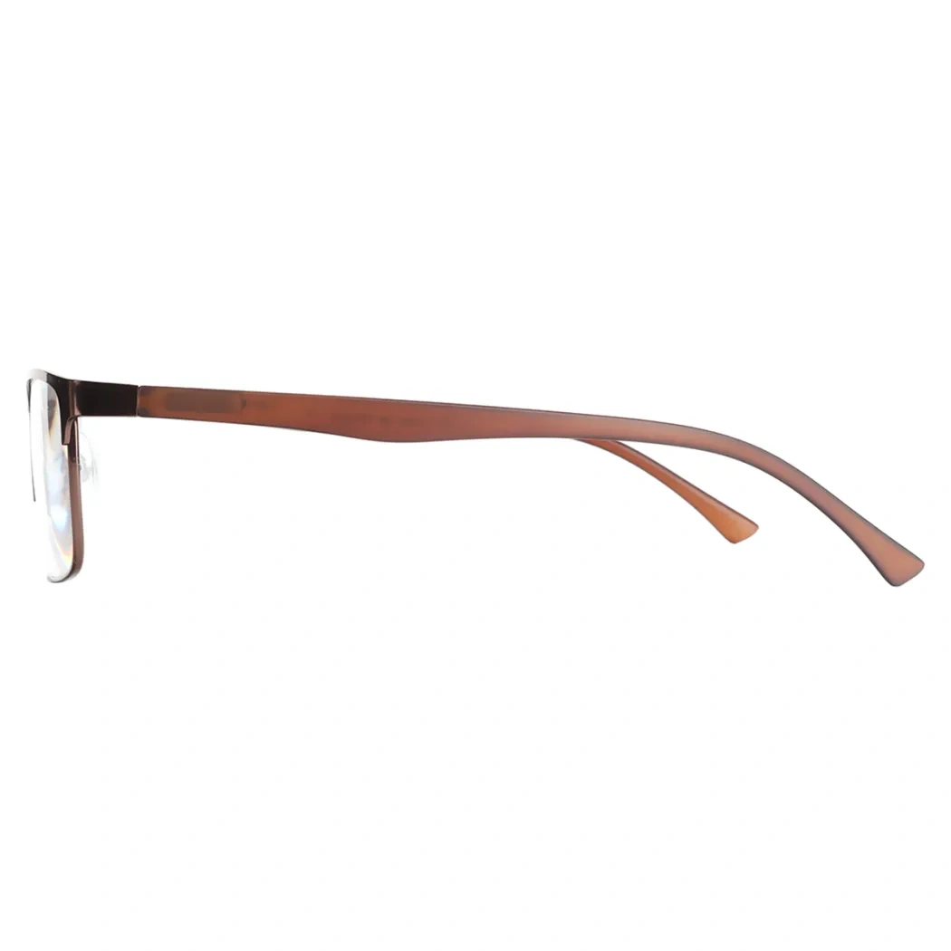 Browline Matte Brown Reading Glasses