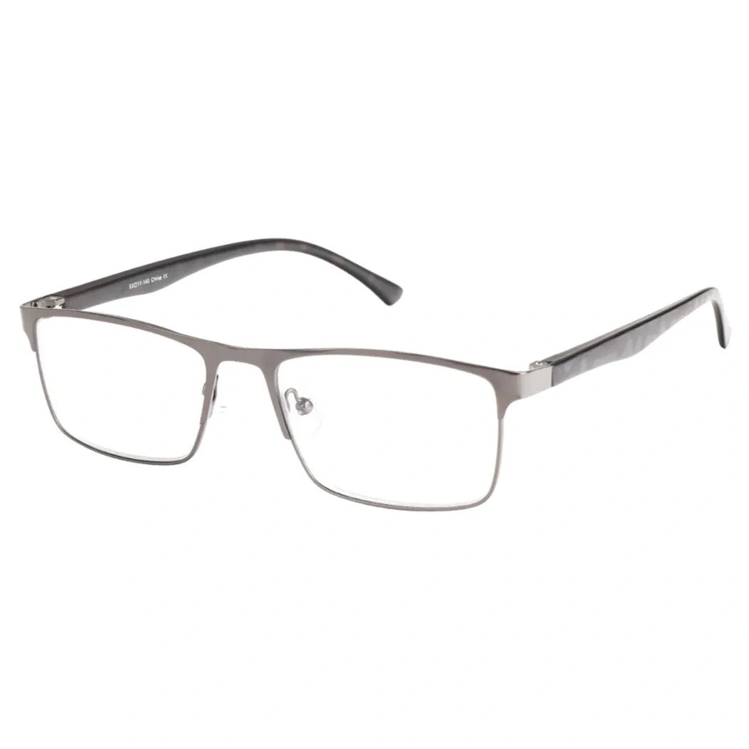 Browline Matte Gray Reading Glasses