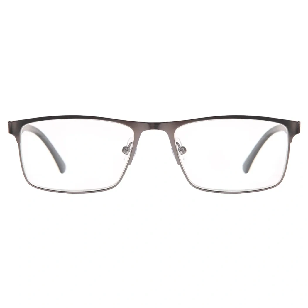 Browline Matte Gray Reading Glasses