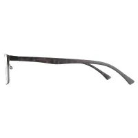 Browline Matte Gray Reading Glasses