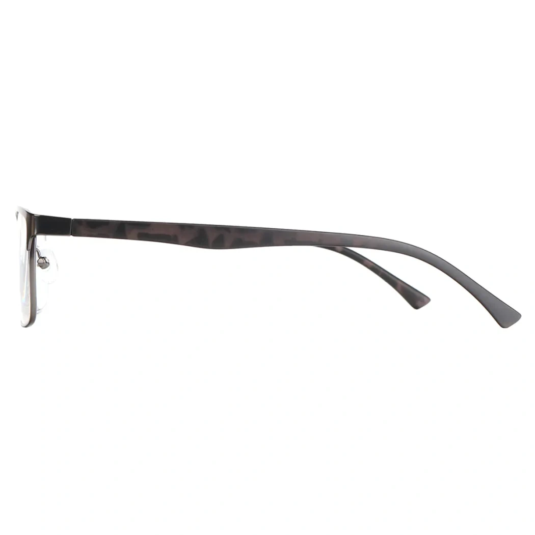Browline Matte Gray Reading Glasses