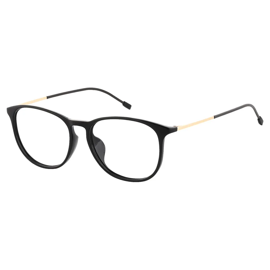 Oval Black Eyeglasses