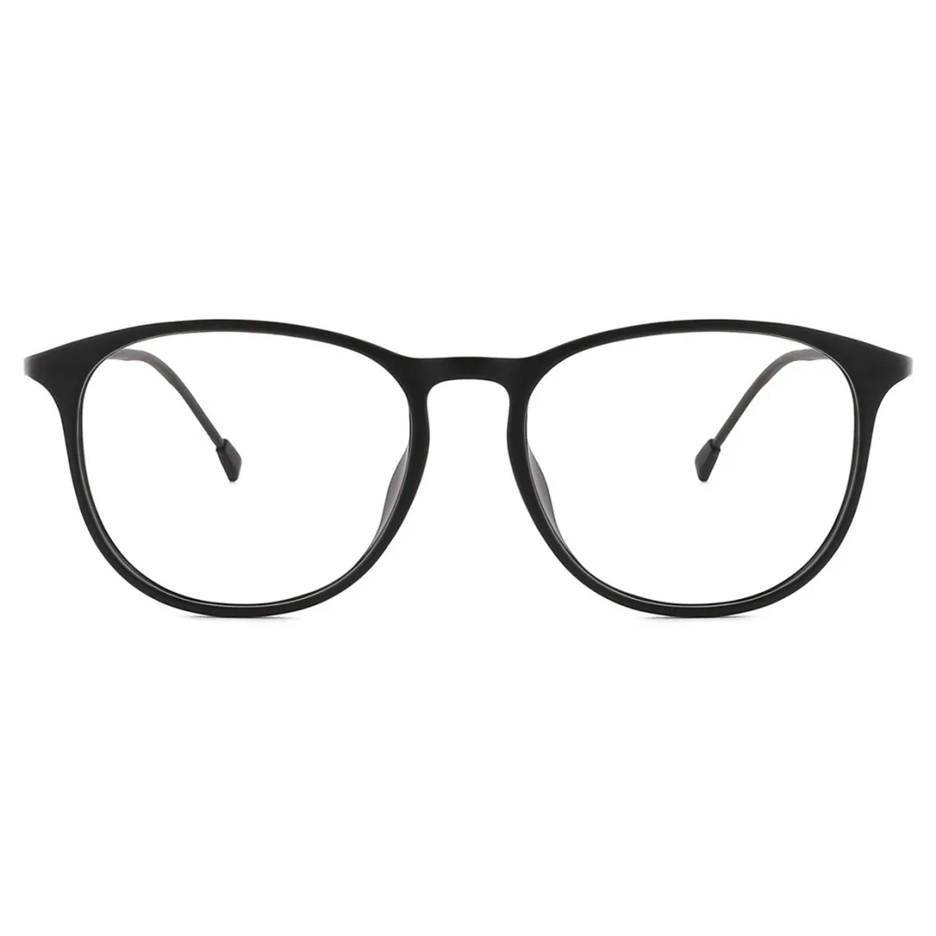 Oval Black Eyeglasses