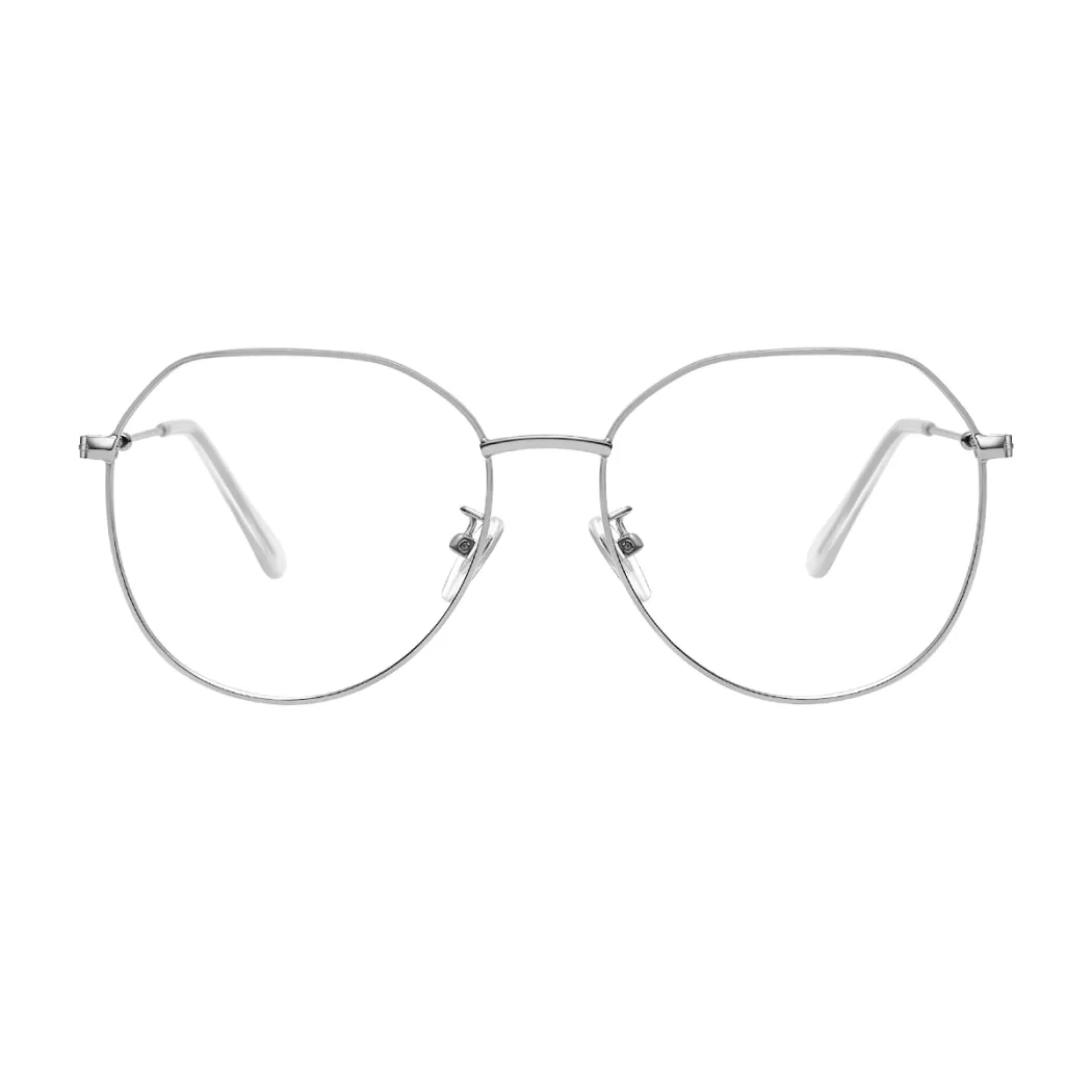 Geometric Grey Eyeglasses