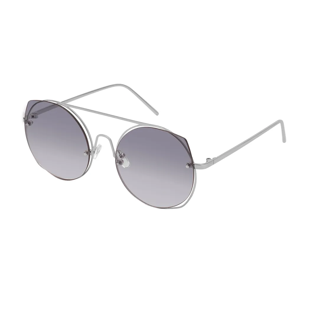 Round Silver Sunglasses