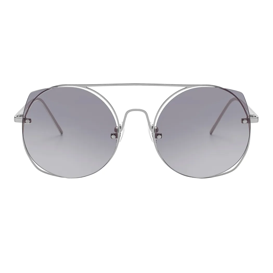 Round Silver Sunglasses