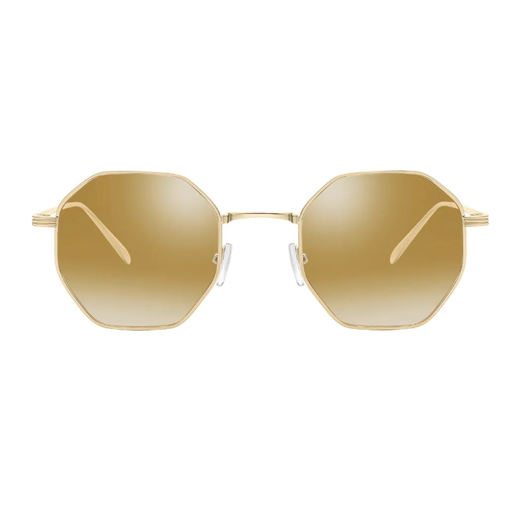 Geometric Gold Sunglasses