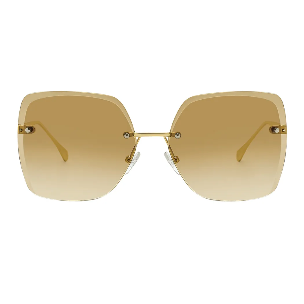 Geometric Gold Sunglasses