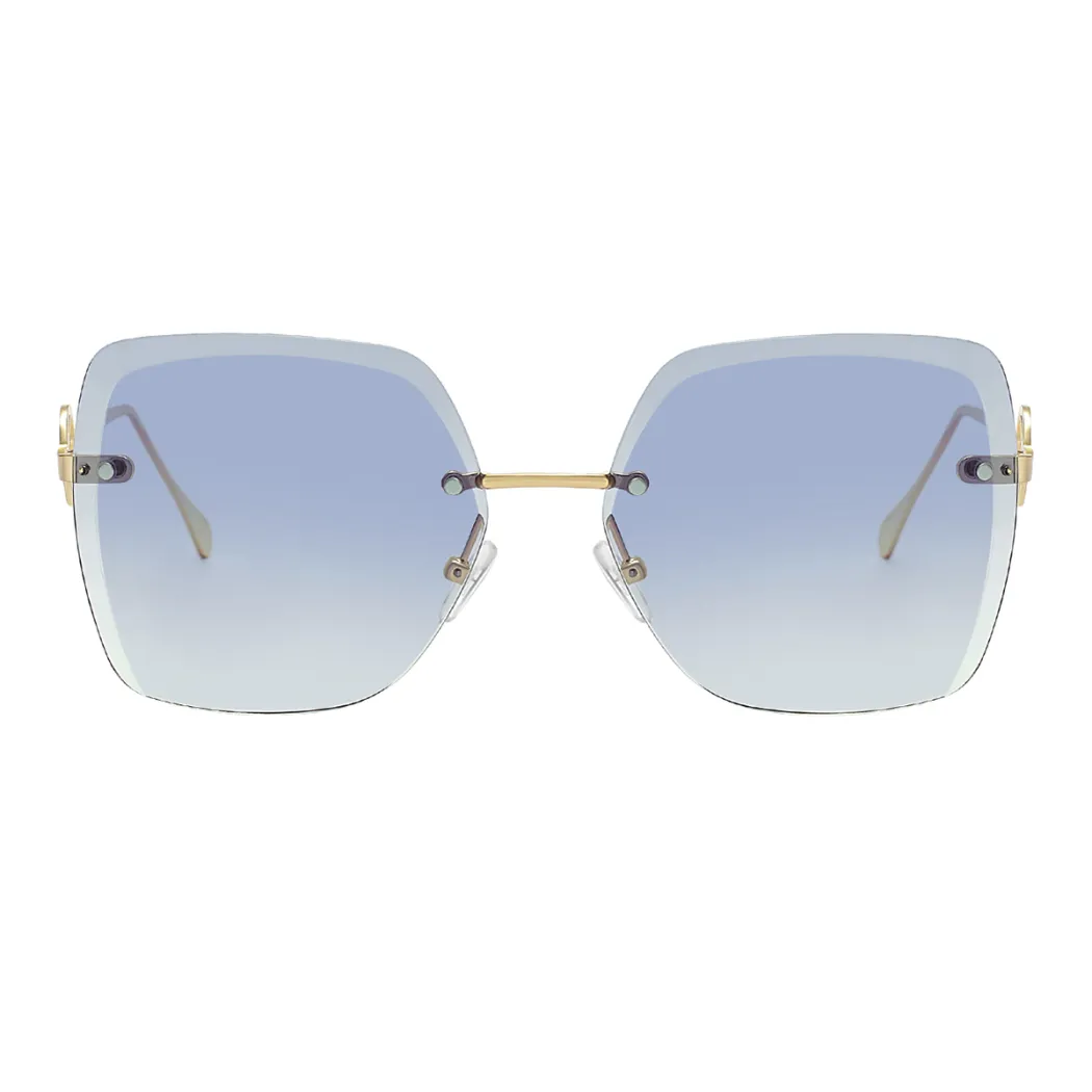 Geometric Gold Sunglasses