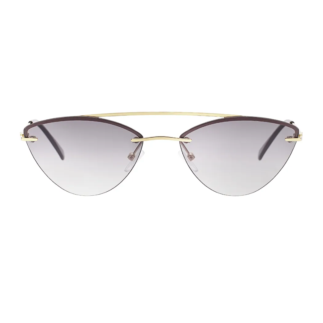Cat-eye Gold Sunglasses