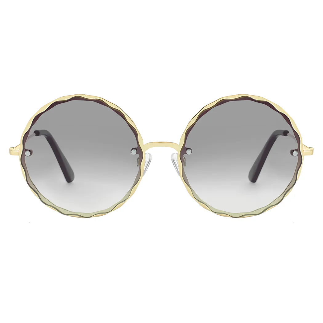 Round Silver Sunglasses
