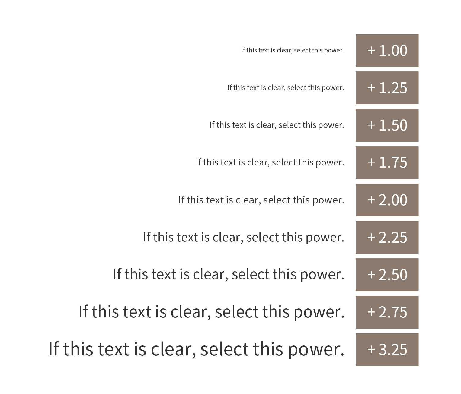 Find The Right Power Of Reading Glasses With Diopter Chart EFE