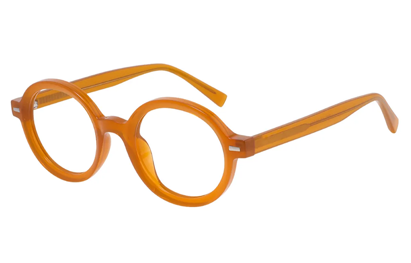 Round Orange Glasses for Men & Women