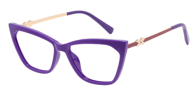 Cat-eye Purple Glasses E08100E