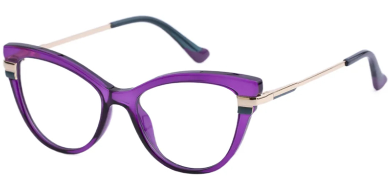Cat-eye Purple Glasses E08291C