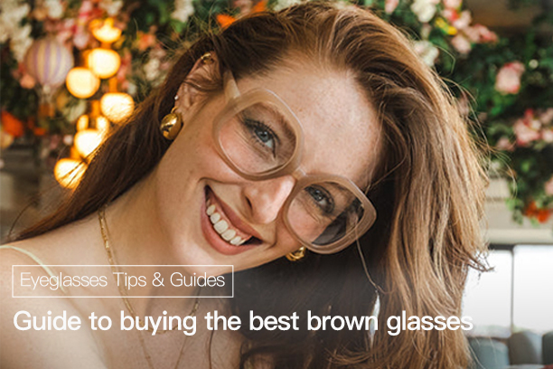  brown eyeglasses