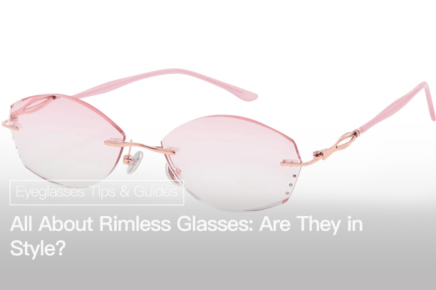 rimless glasses