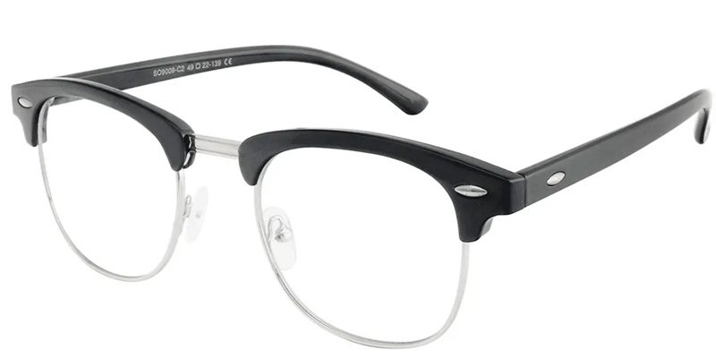 half-rimmed frame glasses