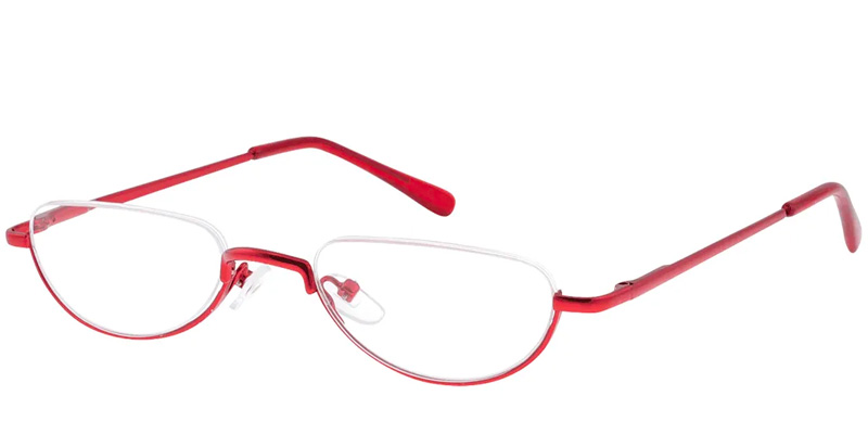 bold red frame glasses