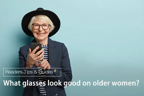 What glasses look good on older women?