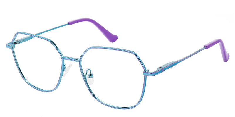 blue and purple glasses