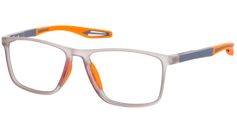 Square Gray Glasses 
