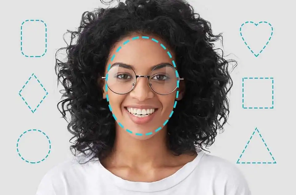 Which glasses look best on round faces?