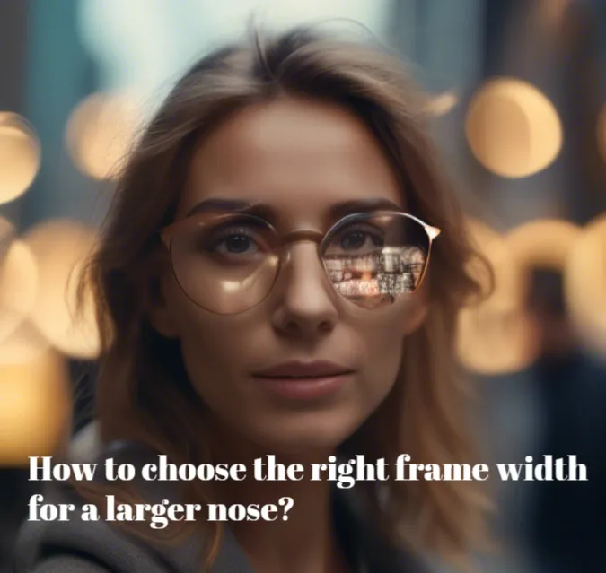 How to choose the right frame width for a larger nose?