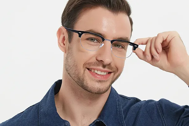 Men's Vintage Browline Glasses Trend in 2024