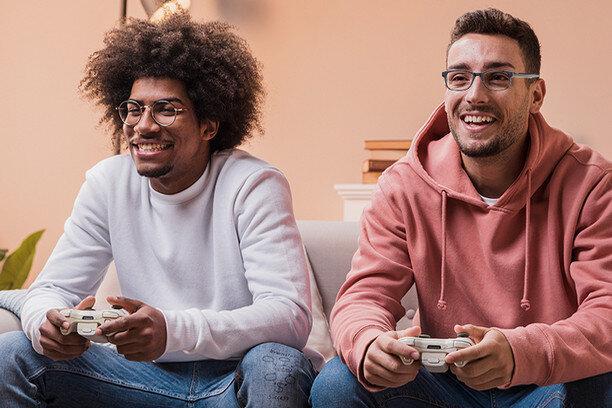 two mans on gaming