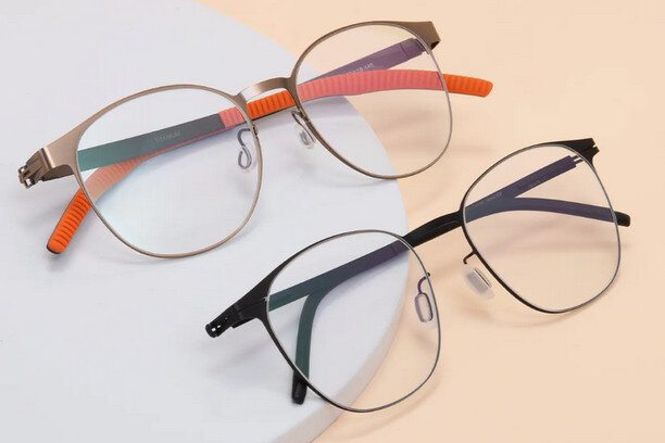 Black and gold glasses