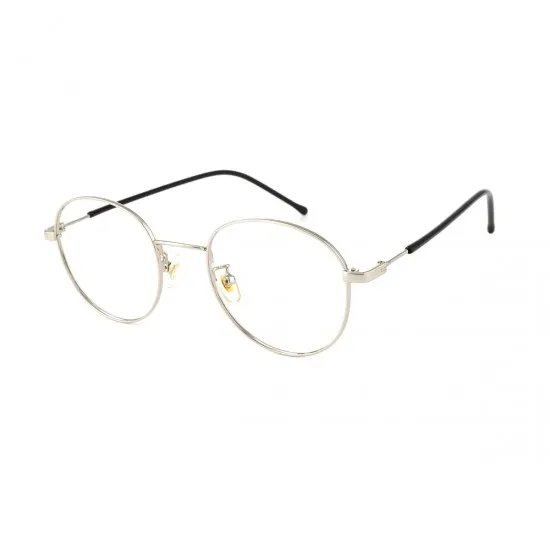 oval silver eyeglasses