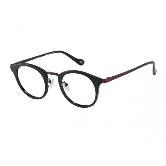 round black eyeglasses