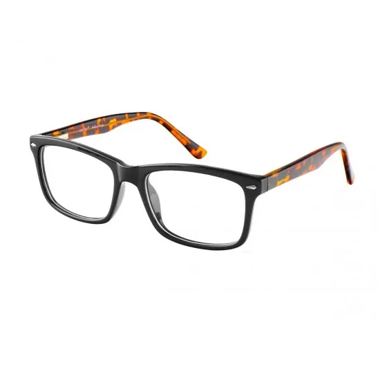 rectangle black-demi eyeglasses