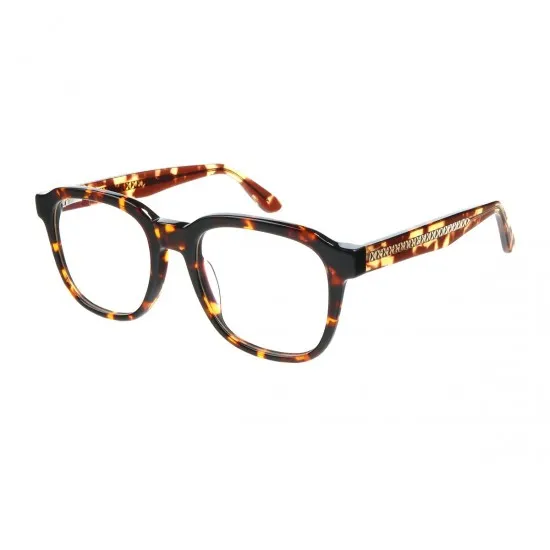 square black-demi eyeglasses