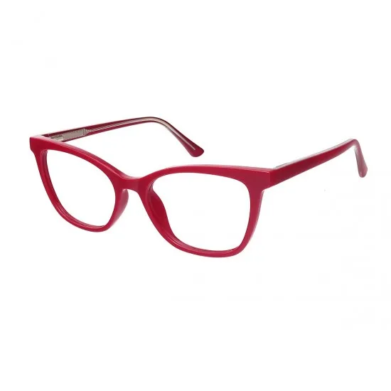 cat-eye black-red eyeglasses