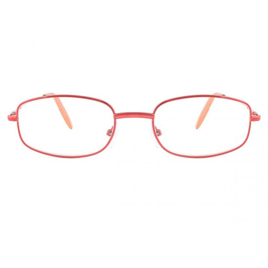 oval red reading-glasses