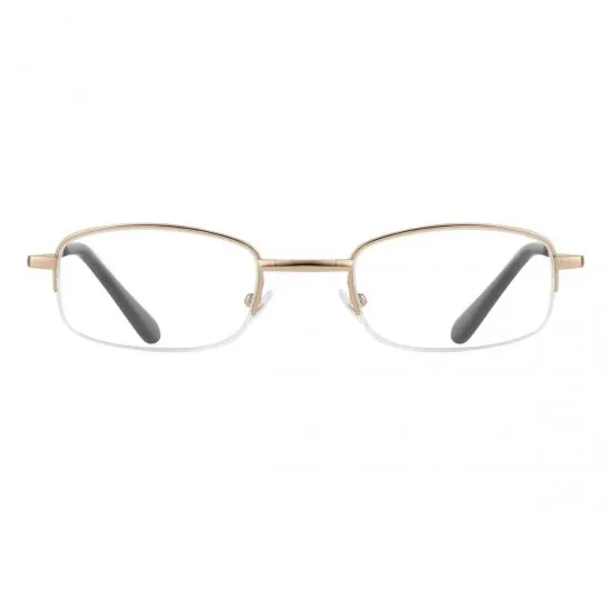 Fashion Rectangle Gold  Reading Glasses for Men