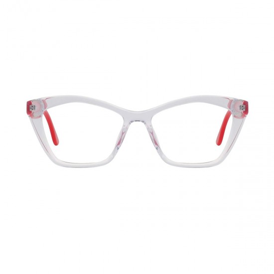 cat-eye red-transparent reading-glasses