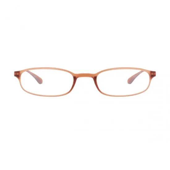 Fashion Rectangle Brown-transparent  Reading Glasses for Women