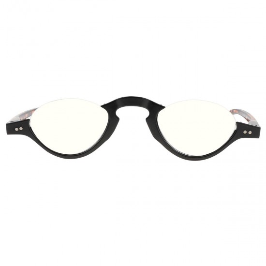 oval black-demi reading-glasses