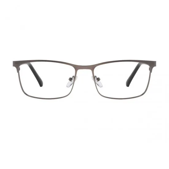 Fashion Rectangle Gunmetal  Reading Glasses for Men