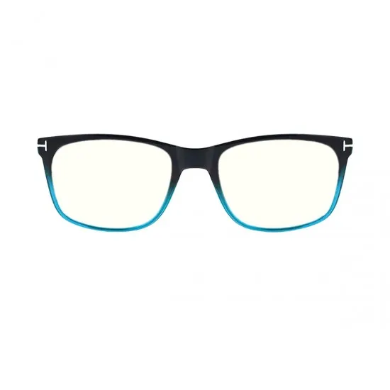 Classic Rectangle Black-Blue  Reading Glasses for Women
