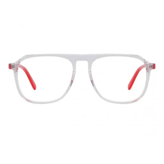 Fashion Aviator Transparent-Red  Eyeglasses for Women & Men