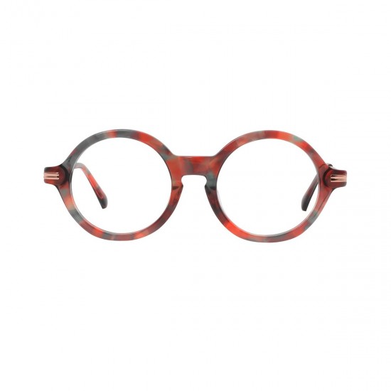 round red-demi reading-glasses