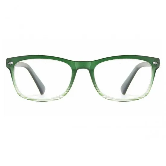 Classic Square Green  Reading Glasses for Women & Men