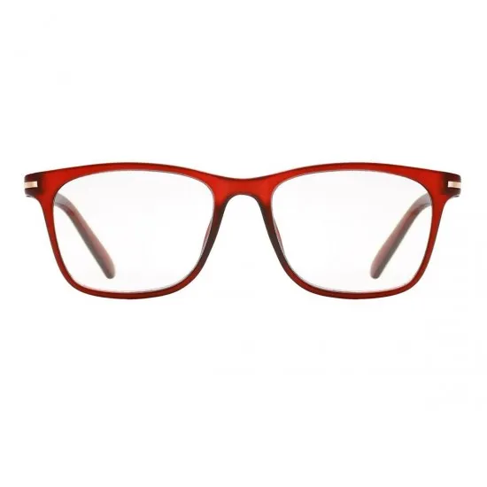 Classic Rectangle Red  Reading Glasses for Women & Men