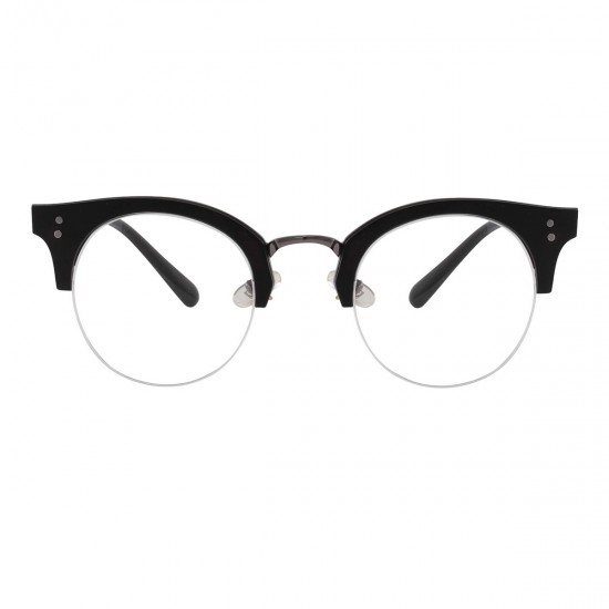 browline eyeglasses #651 - black